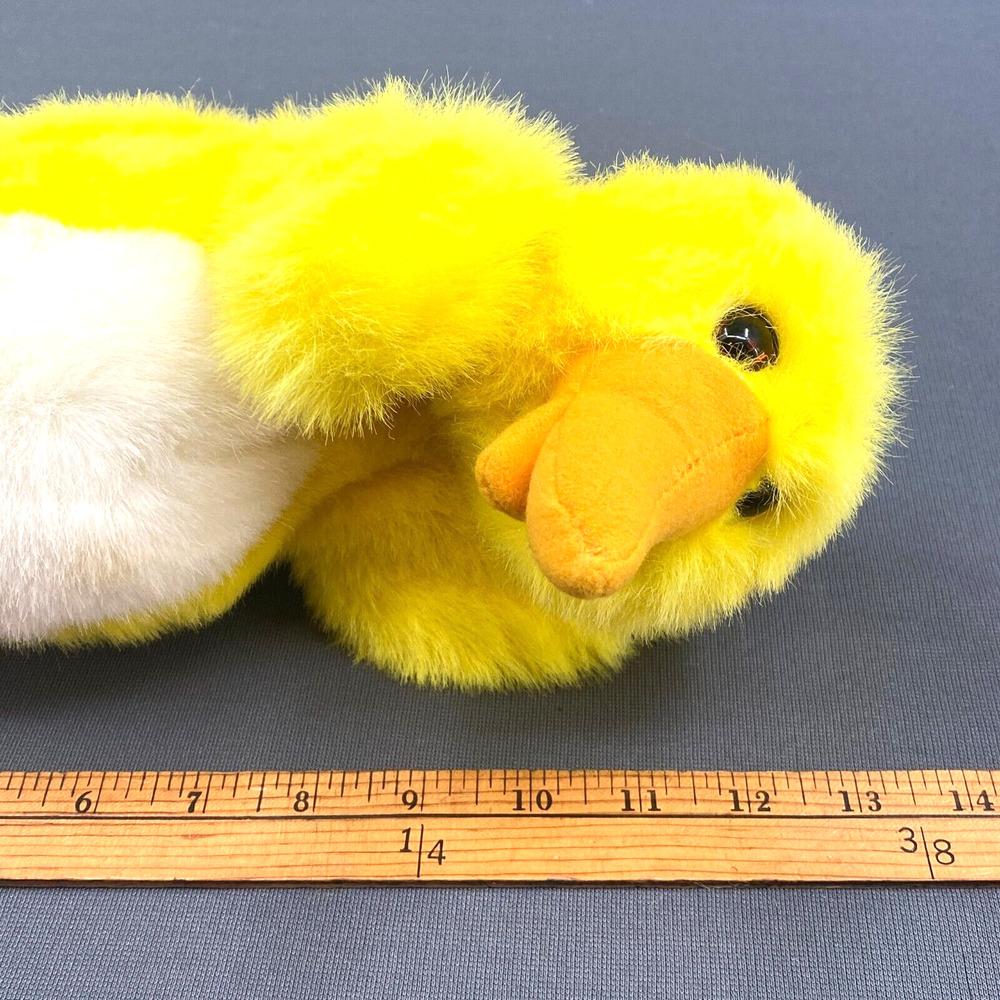 VTG Plush Duck Stuffed Animal 1990 Just Friends Moonbeam Toys Yellow Easter 13" - Picture 9 of 10
